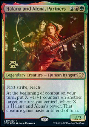 Halana and Alena, Partners [Innistrad: Crimson Vow Prerelease Promos] - Magic: The Gathering - Card Brawlers | Quebec | Canada |