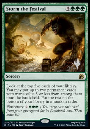 Storm the Festival (Promo Pack) [Innistrad: Midnight Hunt Promos] - Magic: The Gathering - Card Brawlers | Quebec | Canada |