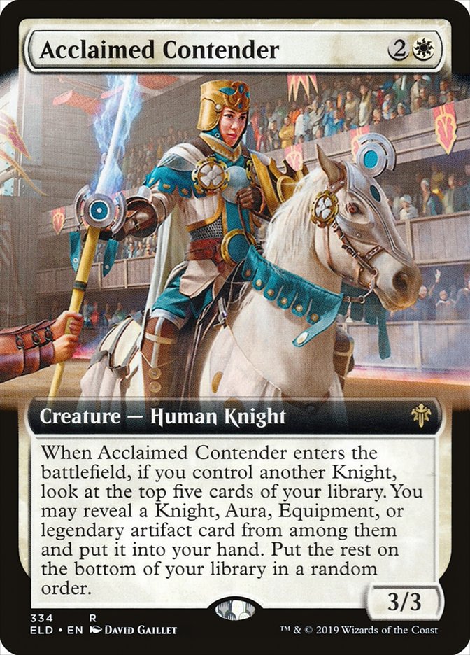 Acclaimed Contender (Extended Art) [Throne of Eldraine] - Magic: The Gathering - Card Brawlers | Quebec | Canada |