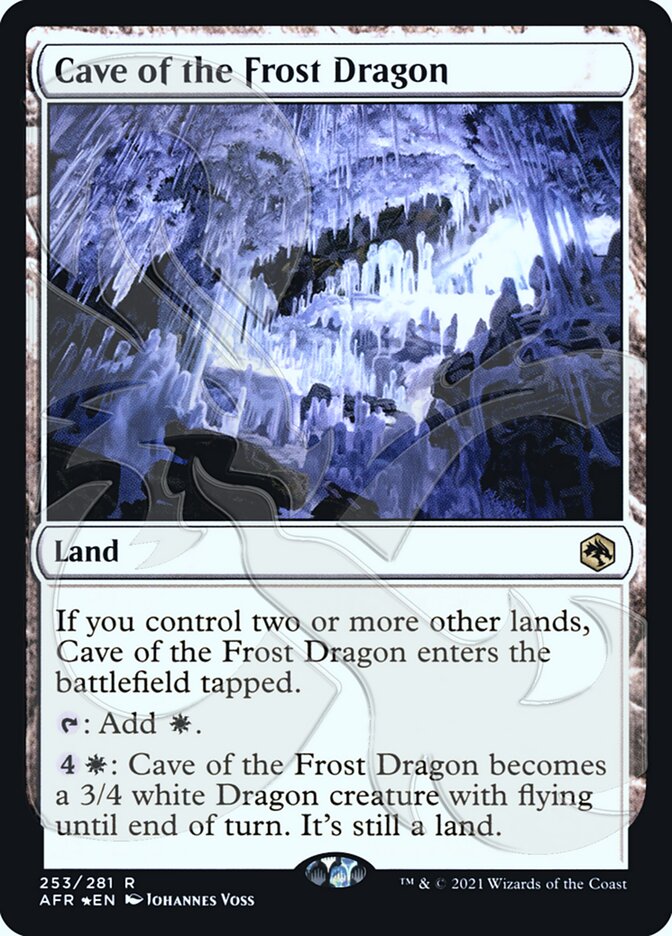 Cave of the Frost Dragon (Ampersand Promo) [Dungeons & Dragons: Adventures in the Forgotten Realms Promos] - Magic: The Gathering - Card Brawlers | Quebec | Canada |