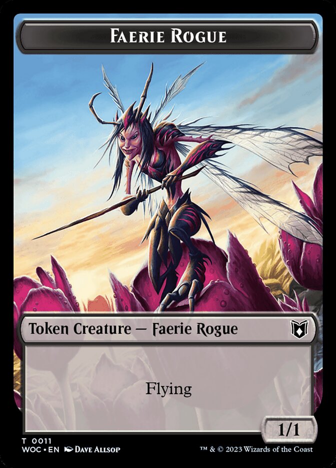Faerie Rogue // Faerie (0011) Double-Sided Token [Wilds of Eldraine Commander Tokens] - Magic: The Gathering - Card Brawlers | Quebec | Canada |