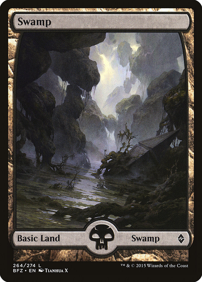 Swamp (264) (Full Art) [Battle for Zendikar] - Magic: The Gathering - Card Brawlers | Quebec | Canada |