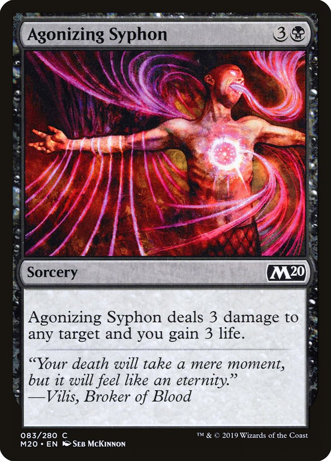 Agonizing Syphon [Core Set 2020] - Magic: The Gathering - Card Brawlers | Quebec | Canada |