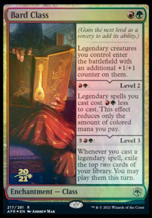 Bard Class [Dungeons & Dragons: Adventures in the Forgotten Realms Prerelease Promos] - Magic: The Gathering - Card Brawlers | Quebec | Canada |