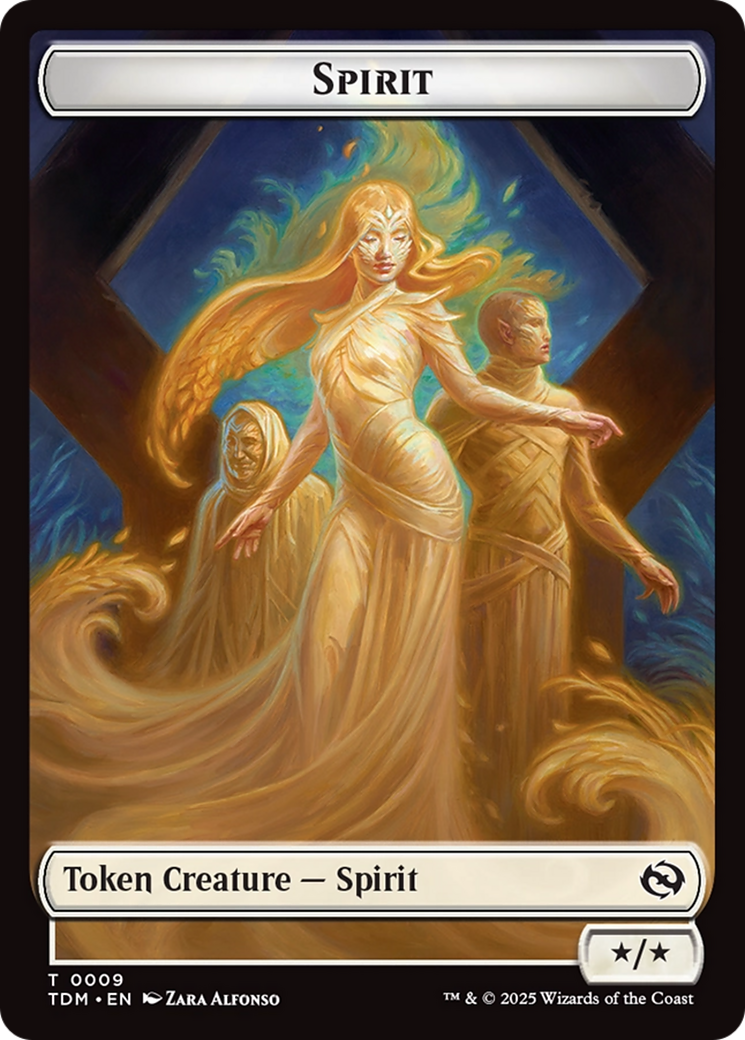 Spirit (0008) // Spirit (0009) Double-Sided Token [Tarkir: Dragonstorm Tokens] - Magic: The Gathering - Card Brawlers | Quebec | Canada |
