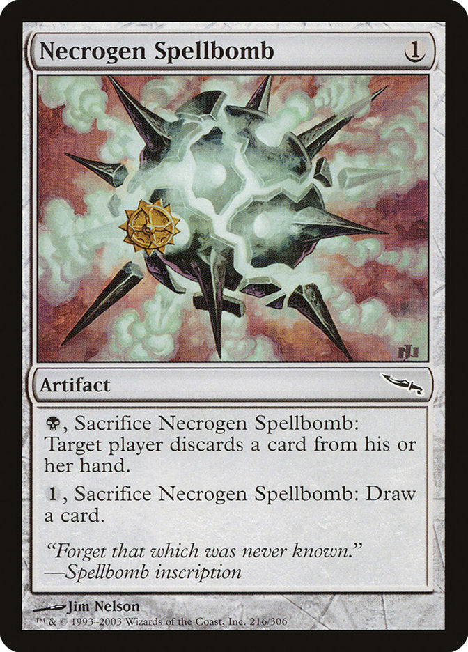 Necrogen Spellbomb [Mirrodin] - Magic: The Gathering - Card Brawlers | Quebec | Canada |