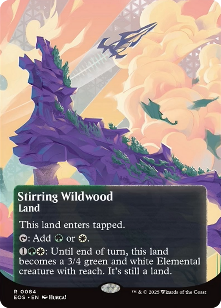 Stirring Wildwood (0084) (Borderless) [Edge of Eternities: Stellar Sights] - Magic: The Gathering - Card Brawlers | Quebec | Canada |
