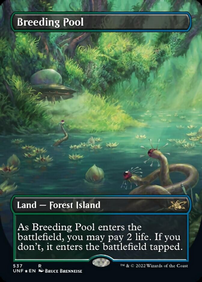 Breeding Pool (Borderless) (Galaxy Foil) [Unfinity] - Magic: The Gathering - Card Brawlers | Quebec | Canada |