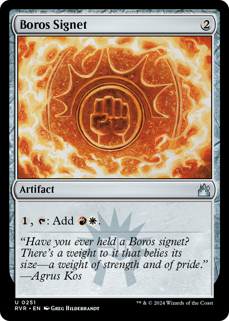 Boros Signet [Ravnica Remastered] - Magic: The Gathering - Card Brawlers | Quebec | Canada |