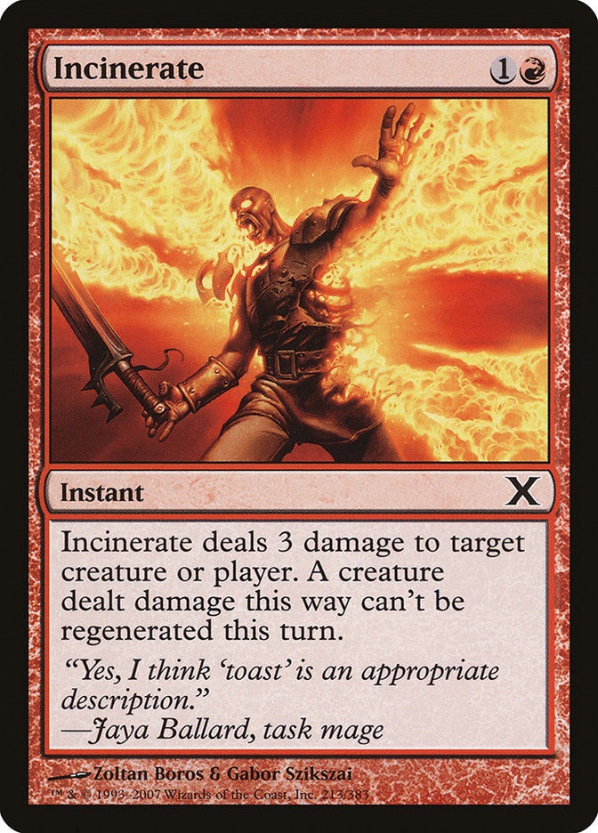 Incinerate [Tenth Edition] - Magic: The Gathering - Card Brawlers | Quebec | Canada |