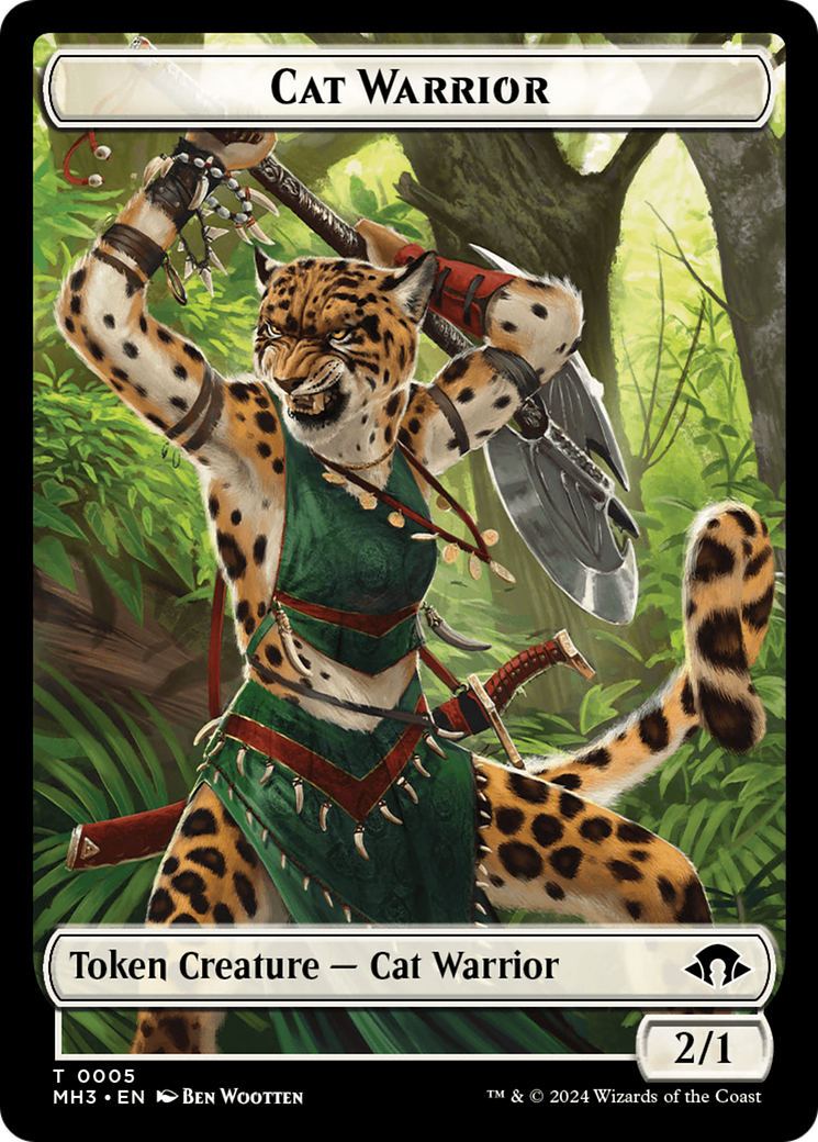 Cat Warrior Token [Modern Horizons 3 Tokens] - Magic: The Gathering - Card Brawlers | Quebec | Canada |