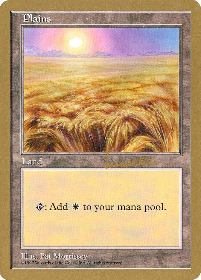 Plains (jk432) (Janosch Kuhn) [World Championship Decks 1997] - Magic: The Gathering - Card Brawlers | Quebec | Canada |