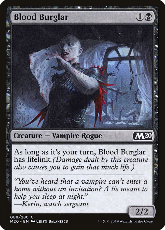 Blood Burglar [Core Set 2020] - Magic: The Gathering - Card Brawlers | Quebec | Canada |