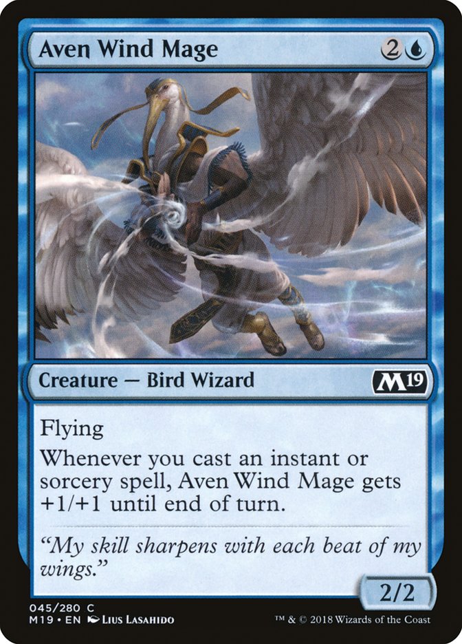 Aven Wind Mage [Core Set 2019] - Magic: The Gathering - Card Brawlers | Quebec | Canada |