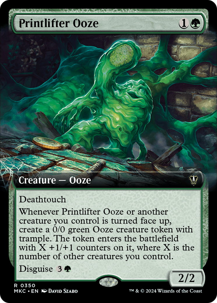 Printlifter Ooze (Extended Art) [Murders at Karlov Manor Commander] - Magic: The Gathering - Card Brawlers | Quebec | Canada |