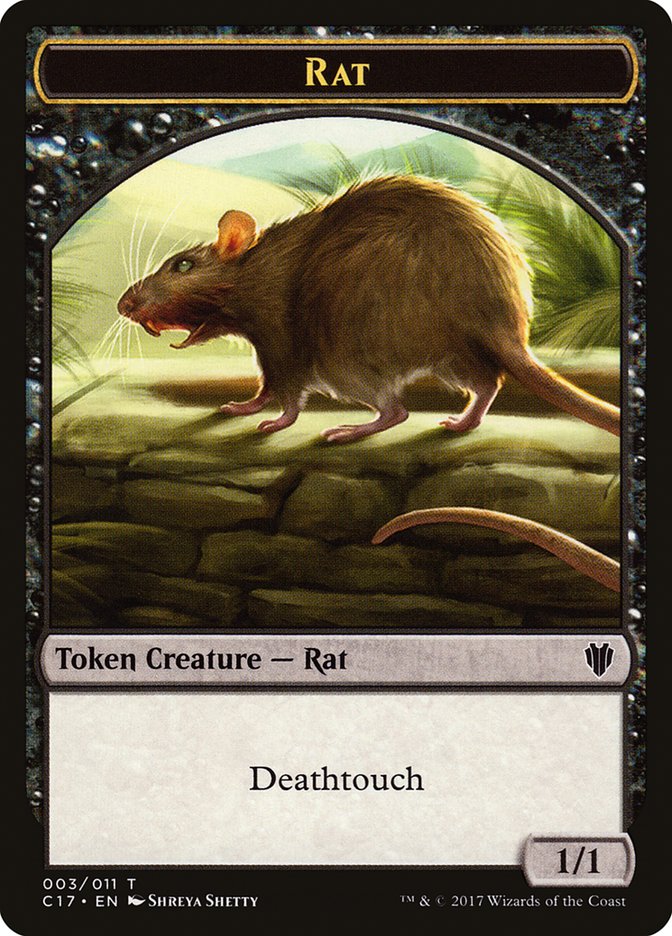 Cat Warrior (008) // Rat (003) Double-Sided Token [Commander 2017 Tokens] - Magic: The Gathering - Card Brawlers | Quebec | Canada |
