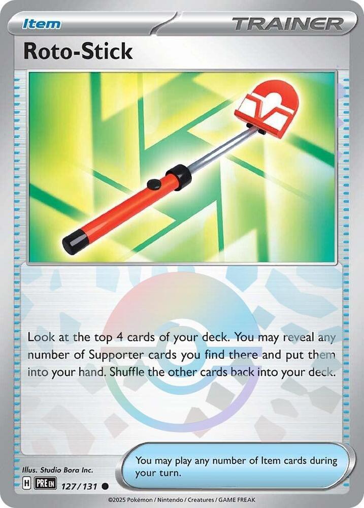 Roto-Stick (127/131) (Poke Ball Pattern) [Scarlet & Violet: Prismatic Evolutions] - Pokémon - Card Brawlers | Quebec | Canada |