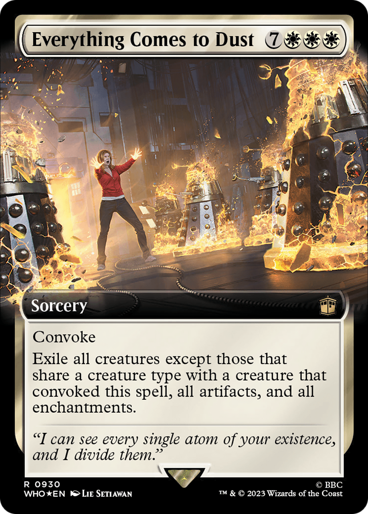 Everything Comes to Dust (Extended Art) (Surge Foil) [Doctor Who] - Magic: The Gathering - Card Brawlers | Quebec | Canada |