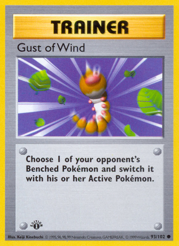 Gust of Wind (93/102) (Shadowless) [Base Set 1st Edition] - Pokémon - Card Brawlers | Quebec | Canada |
