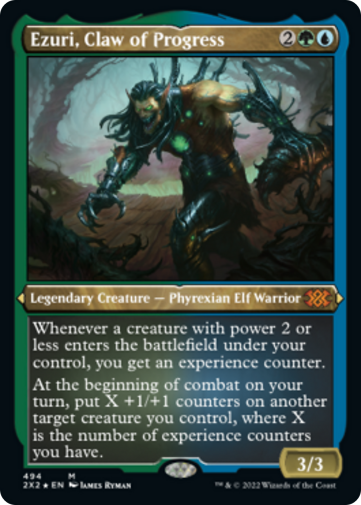Ezuri, Claw of Progress (Foil Etched) [Double Masters 2022] - Magic: The Gathering - Card Brawlers | Quebec | Canada |