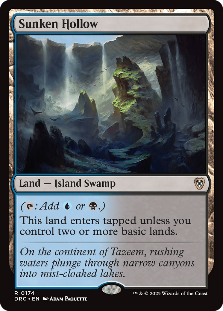 Sunken Hollow [Aetherdrift Commander] - Magic: The Gathering - Card Brawlers | Quebec | Canada |