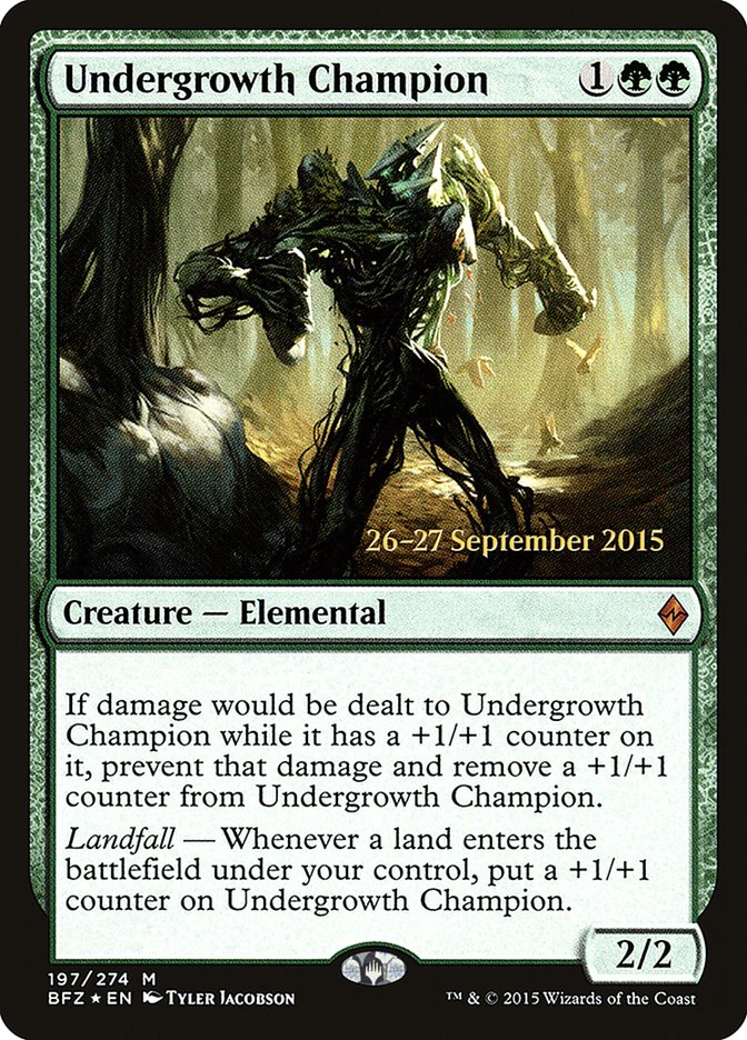 Undergrowth Champion [Battle for Zendikar Prerelease Promos] - Magic: The Gathering - Card Brawlers | Quebec | Canada |