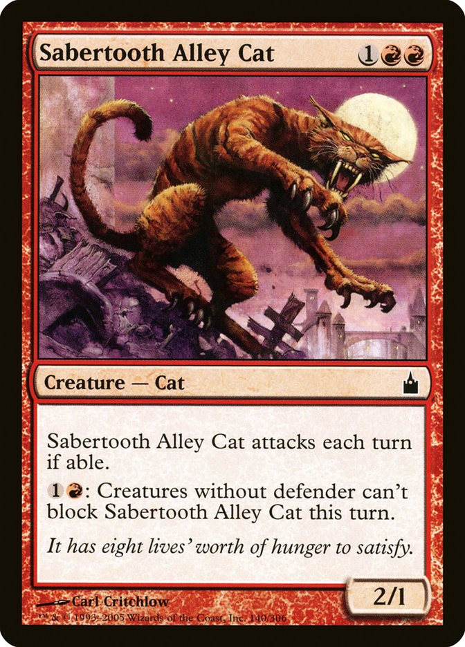 Sabertooth Alley Cat [Ravnica: City of Guilds] - Magic: The Gathering - Card Brawlers | Quebec | Canada |