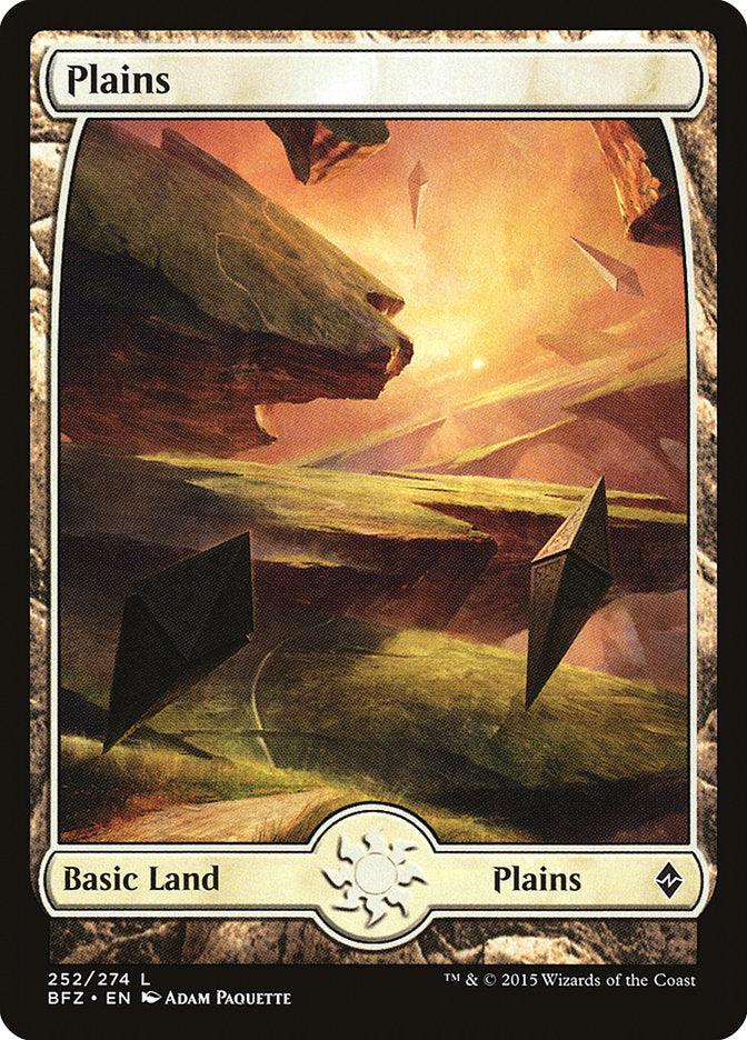 Plains (252) (Full Art) [Battle for Zendikar] - Magic: The Gathering - Card Brawlers | Quebec | Canada |
