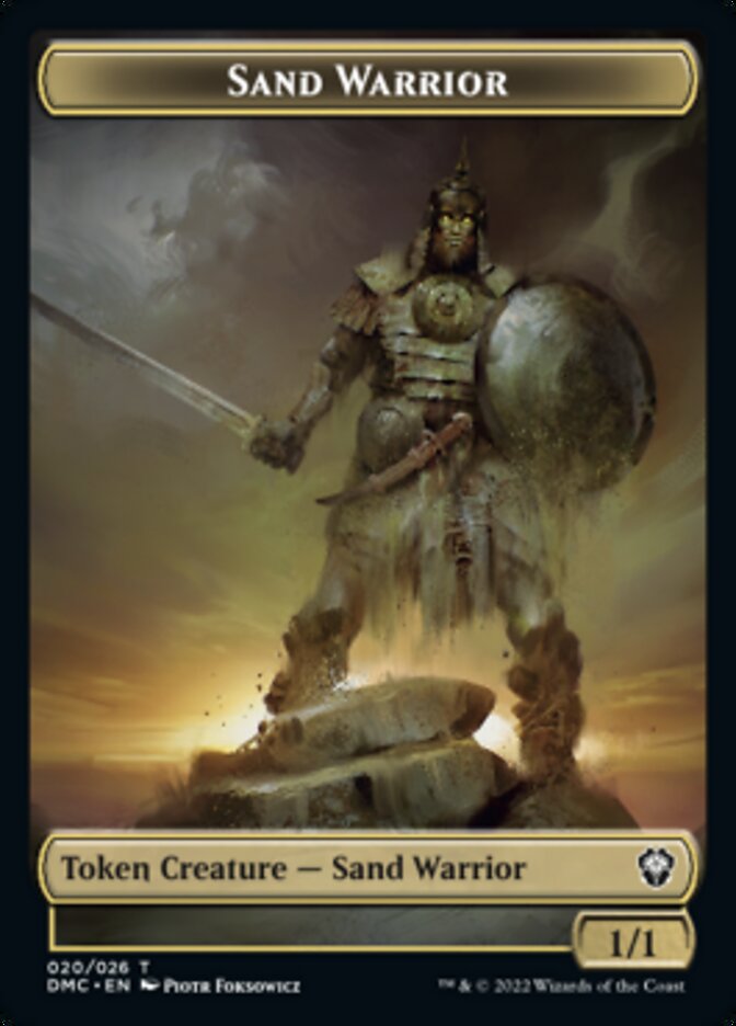 Phyrexian // Sand Warrior Double-Sided Token [Dominaria United Tokens] - Magic: The Gathering - Card Brawlers | Quebec | Canada |