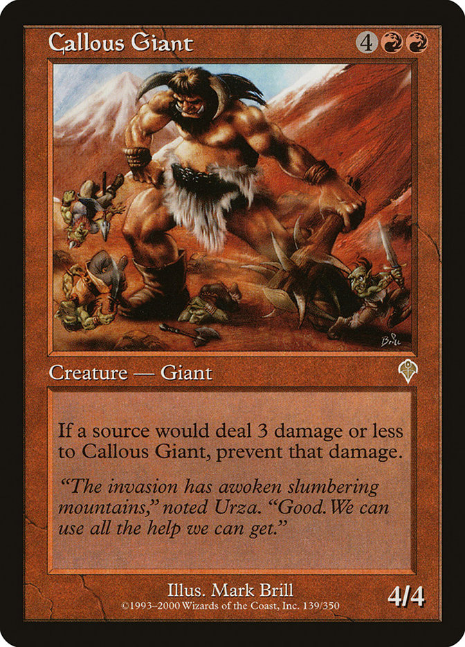 Callous Giant [Invasion] - Magic: The Gathering - Card Brawlers | Quebec | Canada |
