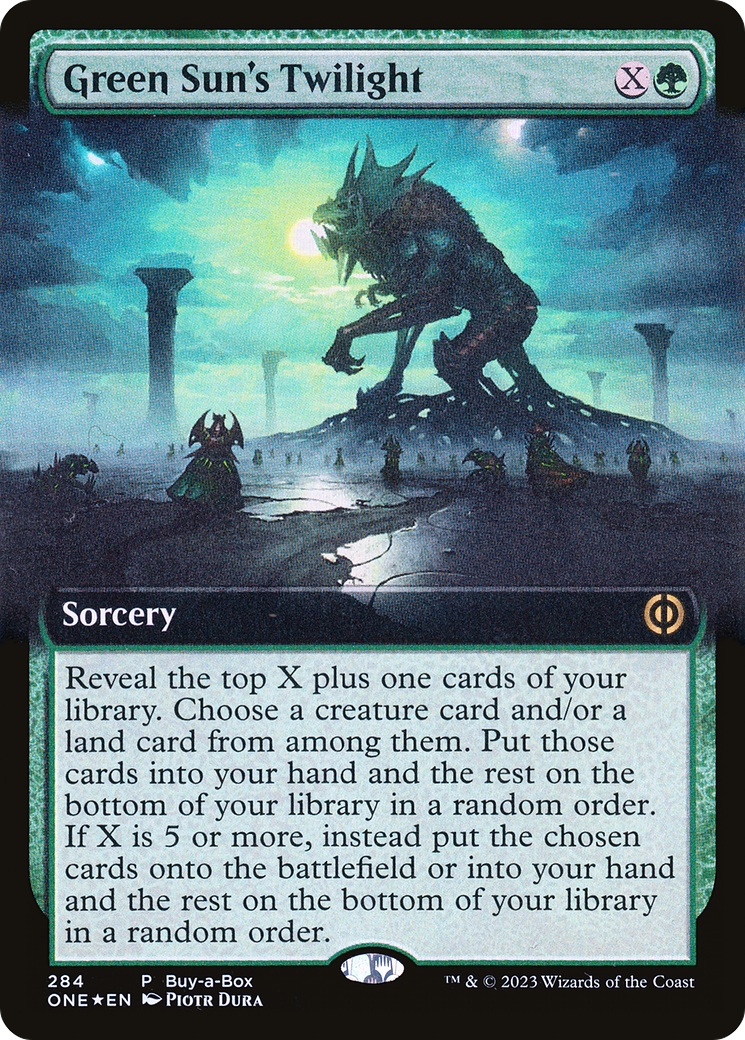 Green Sun's Twilight (Buy-A-Box) (Extended Art) [Phyrexia: All Will Be One] - Magic: The Gathering - Card Brawlers | Quebec | Canada |