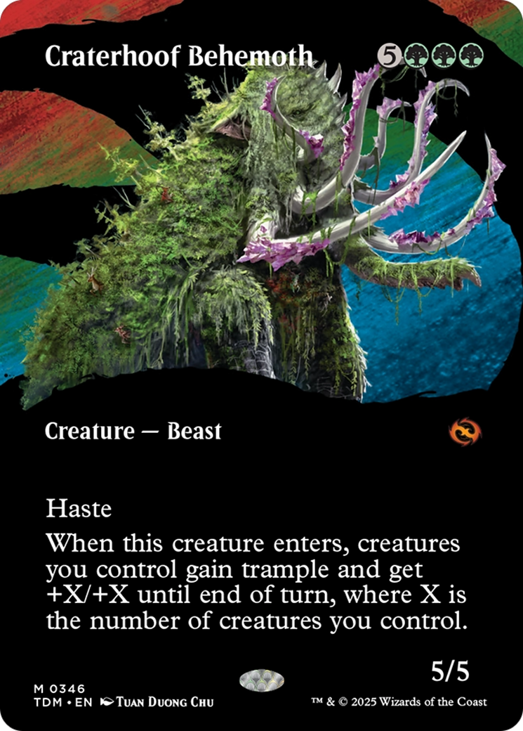 Craterhoof Behemoth (Borderless) [Tarkir: Dragonstorm] - Magic: The Gathering - Card Brawlers | Quebec | Canada |