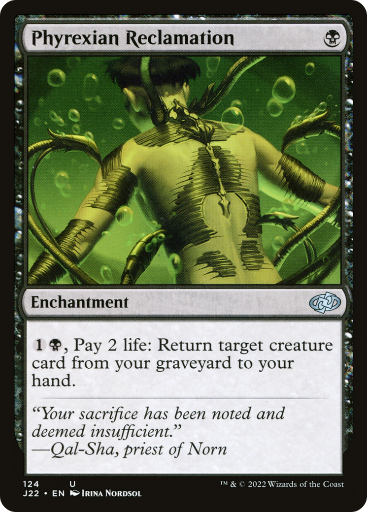 Phyrexian Reclamation [Jumpstart 2022] - Magic: The Gathering - Card Brawlers | Quebec | Canada |