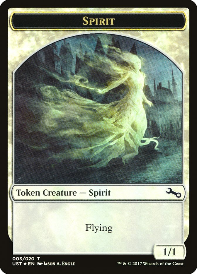Spirit (003) // Spirit Double-Sided Token [Unstable Tokens] - Magic: The Gathering - Card Brawlers | Quebec | Canada |