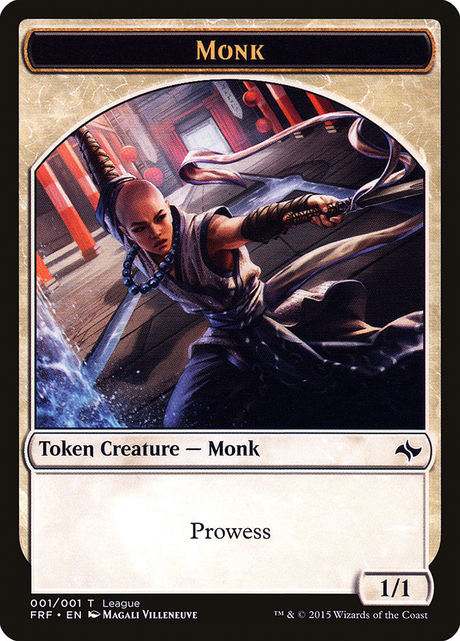 Monk Token [League Tokens 2015] - Magic: The Gathering - Card Brawlers | Quebec | Canada |