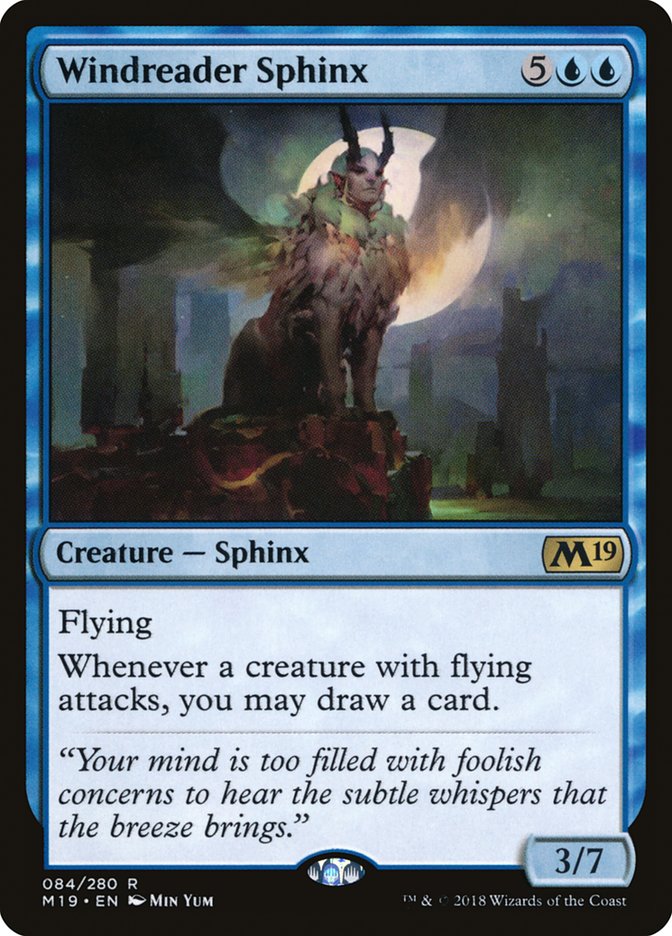 Windreader Sphinx [Core Set 2019] - Magic: The Gathering - Card Brawlers | Quebec | Canada |