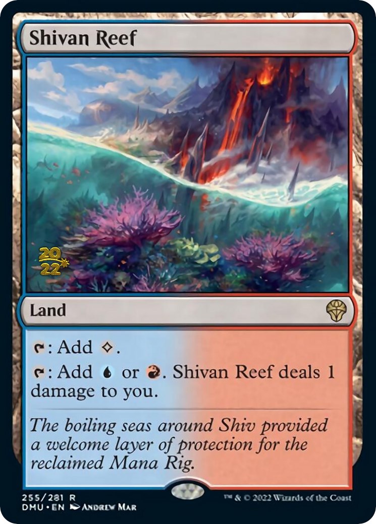 Shivan Reef [Dominaria United Prerelease Promos] - Magic: The Gathering - Card Brawlers | Quebec | Canada |