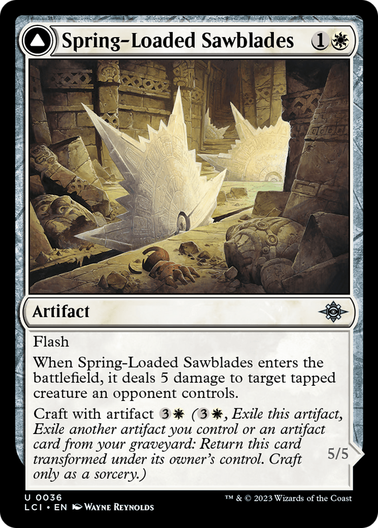 Spring-Loaded Sawblades // Bladewheel Chariot [The Lost Caverns of Ixalan] - Magic: The Gathering - Card Brawlers | Quebec | Canada |