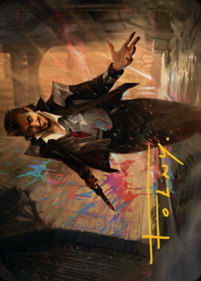 Anhelo, the Painter Art Card (Gold-Stamped Signature) [Streets of New Capenna Art Series] - Magic: The Gathering - Card Brawlers | Quebec | Canada |