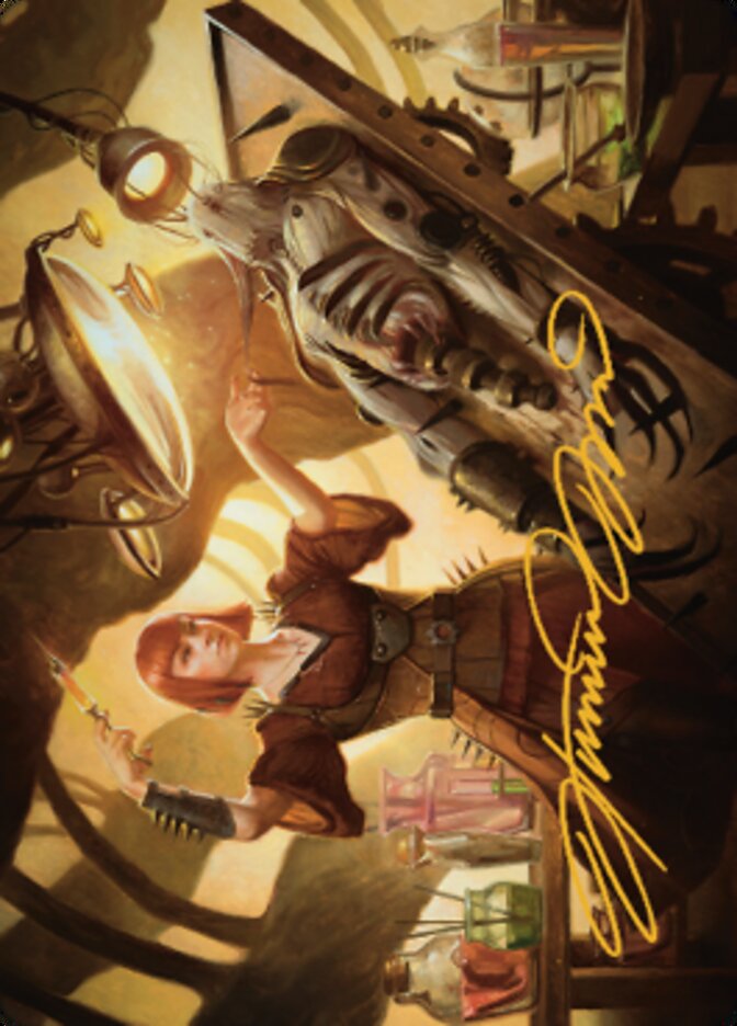 Ashnod, Flesh Mechanist Art Card (Gold-Stamped Signature) [The Brothers' War Art Series] - Magic: The Gathering - Card Brawlers | Quebec | Canada |