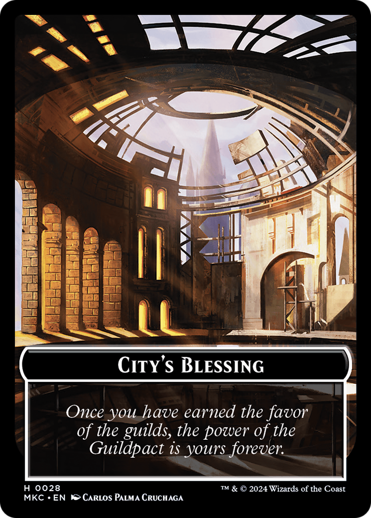 City's Blessing // Human Soldier Double-Sided Token [Murders at Karlov Manor Commander Tokens] - Magic: The Gathering - Card Brawlers | Quebec | Canada |