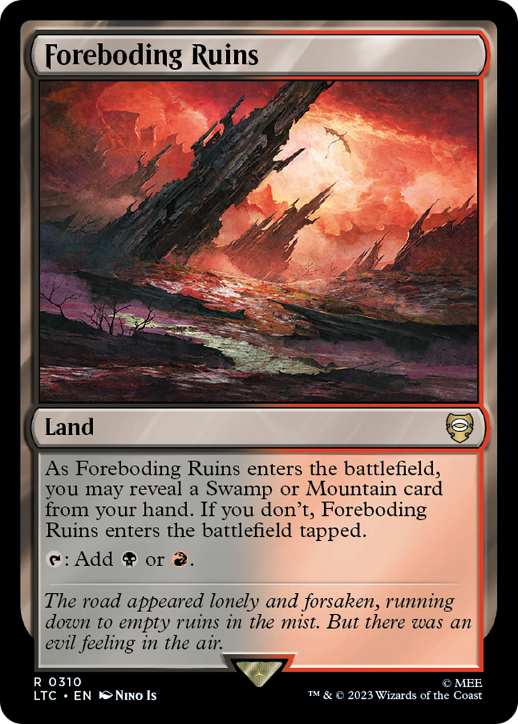 Foreboding Ruins [The Lord of the Rings: Tales of Middle-Earth Commander] - Magic: The Gathering - Card Brawlers | Quebec | Canada |