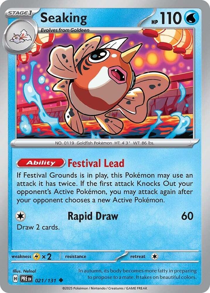 Seaking (021/131) [Scarlet & Violet: Prismatic Evolutions] - Pokémon - Card Brawlers | Quebec | Canada |