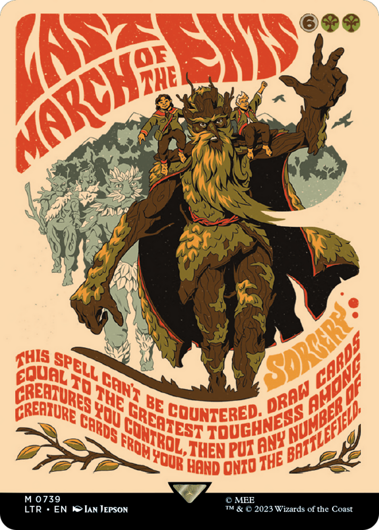 Last March of the Ents (Borderless Poster) [The Lord of the Rings: Tales of Middle-Earth] - Magic: The Gathering - Card Brawlers | Quebec | Canada |