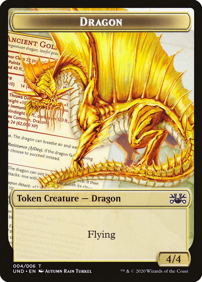 Beeble // Dragon Double-Sided Token [Unsanctioned Tokens] - Magic: The Gathering - Card Brawlers | Quebec | Canada |