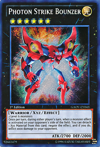 Photon Strike Bounzer [GAOV-EN043] Secret Rare - Yu-Gi-Oh! - Card Brawlers | Quebec | Canada |