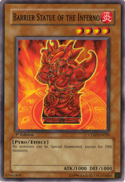 Barrier Statue of the Inferno [CDIP-EN020] Common - Yu-Gi-Oh! - Card Brawlers | Quebec | Canada |