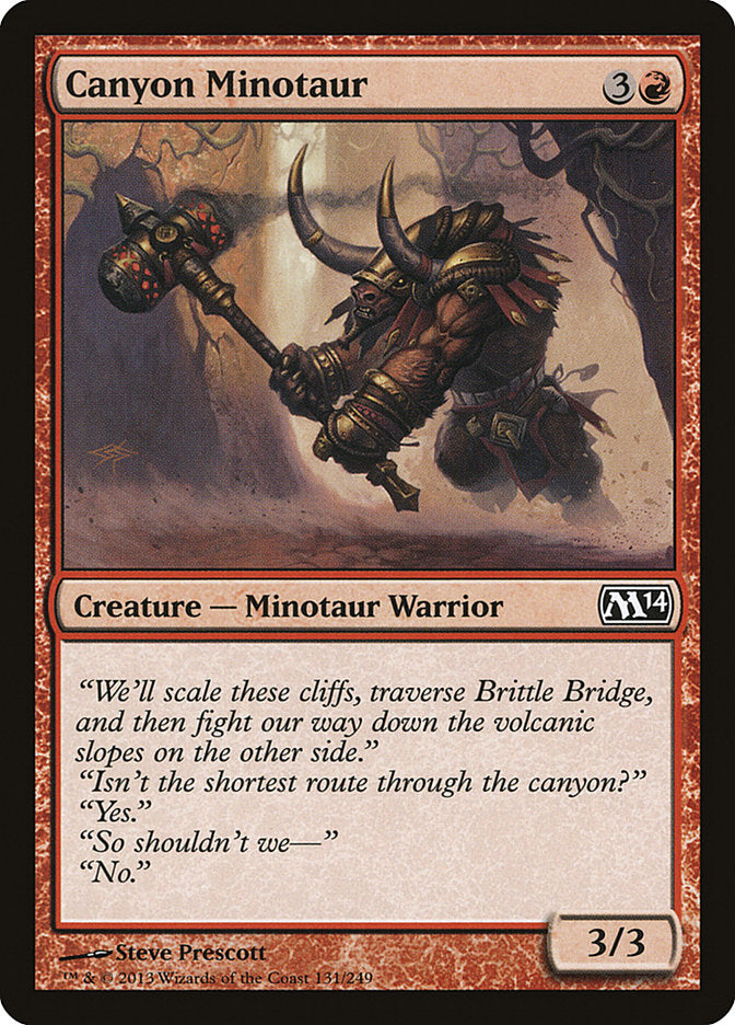 Canyon Minotaur [Magic 2014] - Magic: The Gathering - Card Brawlers | Quebec | Canada |