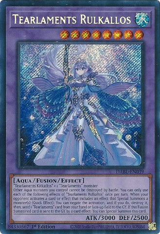 Tearlaments Rulkallos [DABL-EN039] Secret Rare - Yu-Gi-Oh! - Card Brawlers | Quebec | Canada |