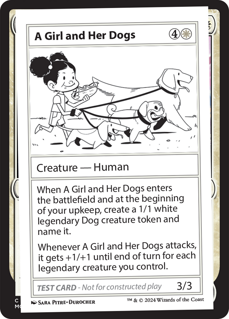 A Girl and Her Dogs [Mystery Booster 2 Playtest Cards] - Magic: The Gathering - Card Brawlers | Quebec | Canada |